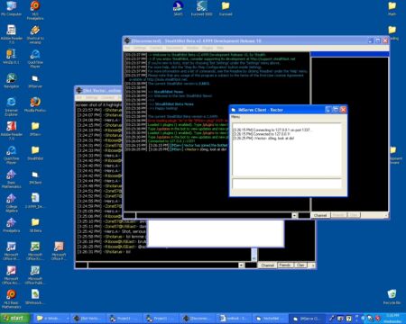 Before the name VectorNet was chosen, this program was called IMServe and had a default theme.
