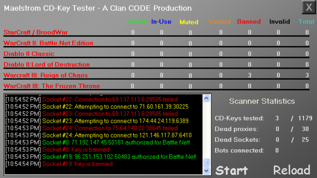 This screenshot introduced the first version with a modern look and feel. The key test results being on the top, rich text box on bottom left and statistics and command labels on the lower right. There are also 4 more key test result types.