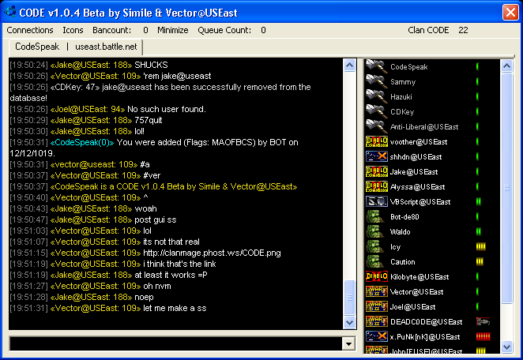 This was intended to be a Battle.Net moderation bot. Simile created it, and I helped out with it.